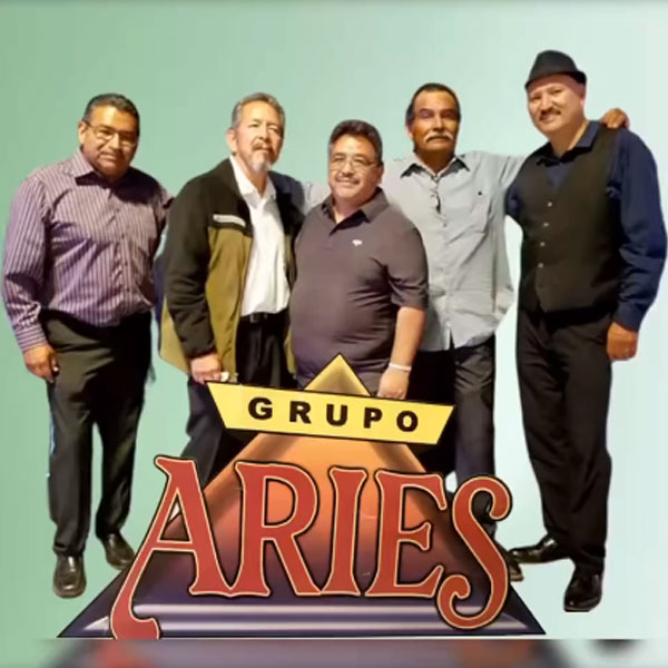 Grupo Aries band members with logo