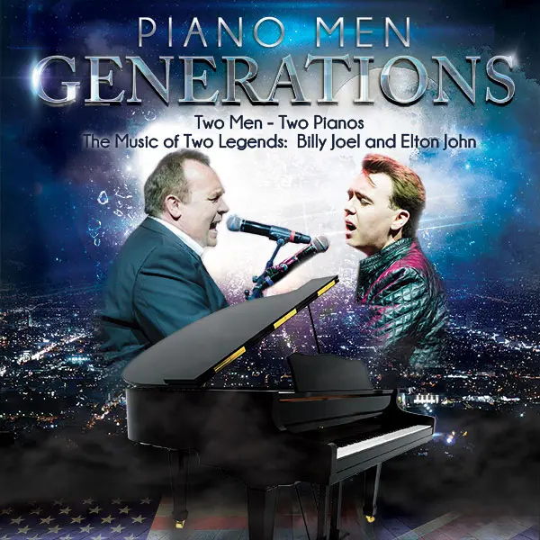 Piano Men: Generations - two singers sit across from each other playing piano