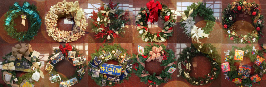 Collage of wreaths