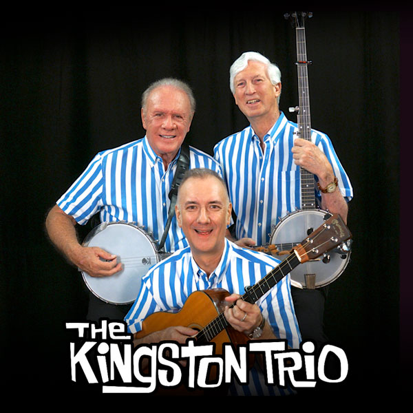 Members of The Kingston Trio posed with instruments.