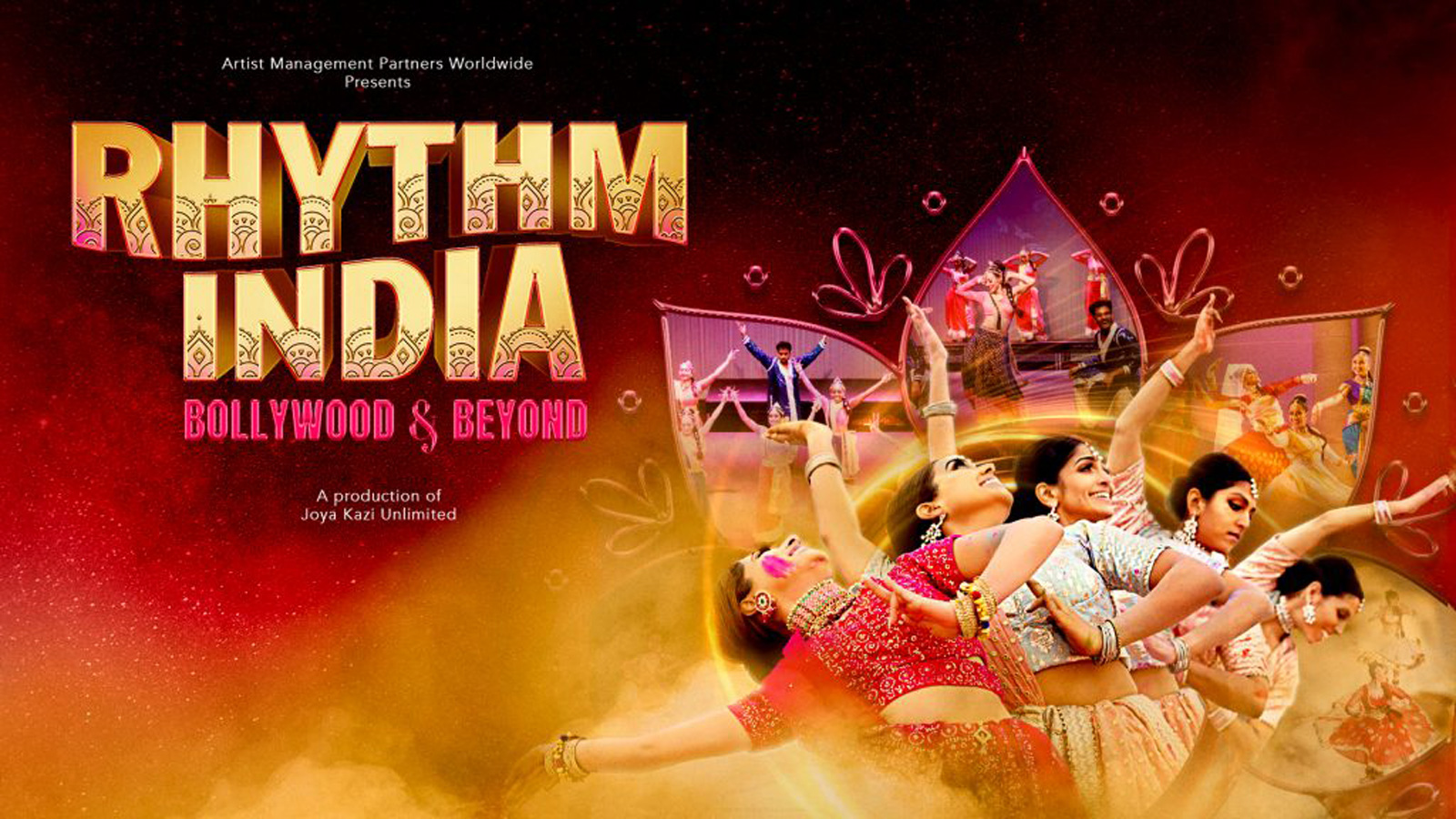 Rhythm India: Bollywood & Beyond composite with dancers in formation