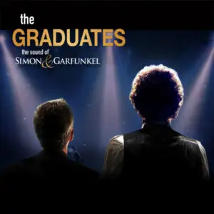 The Graduates: The Sound of Simon & Garfunkel composite with silhouettes of singers