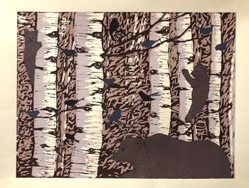 Birch art print by Tricia Reichert