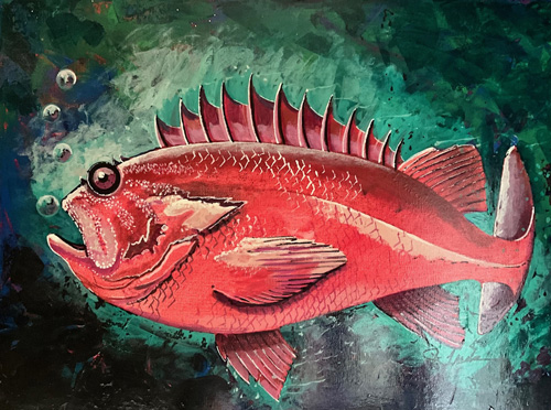 Artwork of a Fish by Jim Trask